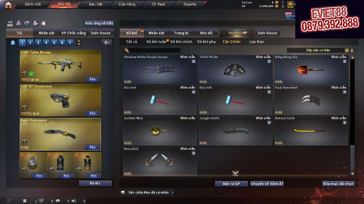 shop acc cf uy tin gia re